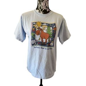 Gildan Jackson Hole Wyoming Youth T Shirt Unisex Moose Travel Kids
